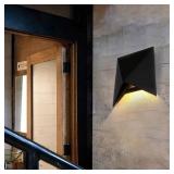 $52 Geometric Outdoor Wall Lights Exterior Black W