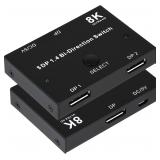 $16 8K DisplayPort Switch Splitter DP 1.4 Bidirect