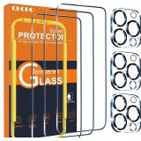 QHOHQ 3 Pack Screen Protector for iPhone 15 Pro Ma