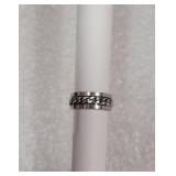 $20 Silvertone Spinner Ring Size 8