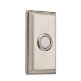 $24 Wired Rectangular Bell Button - Satin Nickel