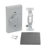 1-Gang Metallic Weatherproof Toggle Switch Cover K