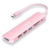 $20 LENTION USB C Hub with 100W Charging, 4K HDMI,