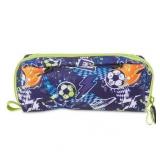 Pen+Gear Sports Pencil Pouch, Blue Soccer