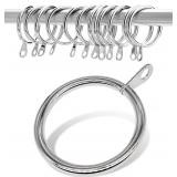 $13 20 pcs Metal Curtain Rings with Eyelet, 1-1/4