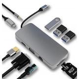 $40 USB C HUB Dongle, 10-in-1 USB C Adapter...