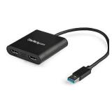 $50 USB 3.0 to Dual HDMI Adapter, USB to 2x...