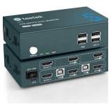 $50 Steetek Dual Monitor KVM Switch HDMI 2...