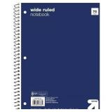 $8 Qty: 2 Wide Ruled Blue 1 Subject Flexible...