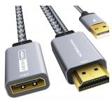 $13 TECHTOBOX HDMI to DisplayPort 4K60Hz...