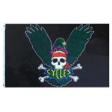 $15 Eagle Wings Skull Motorcycle Biker Black...