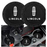 $10 Qty-2 Car Cup Holder Coaster for Lincoln...