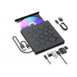 $18 External CD/DVD Drive for Laptop, DVD...