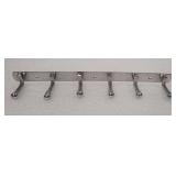 $20 QTY-2 Stainless Steel 6 Hook Rail (11 inches)