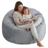 $80 SHOUREN 4 Ft Bean Bag Chair,Memory Foam Bean B