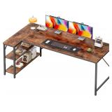 $70 Huuger L Shaped Desk, 63 Inches Computer Desk