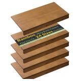 $109 Gashell Wire Shelf Covers, Bamboo Wire Rack C