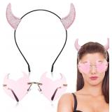 Suncalla 2 Pcs Halloween Devil Costume Set Devil H