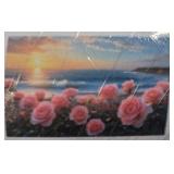 $120 Peel and Stick Wall Mural 82'x118' Rose Garde