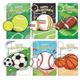 Sports Valentines Day Cards for Kids School   24 P