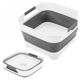 $16 Collapsible Dish Basin 2.4Gal/9L, Foldable Sin