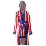 $37 Child's Boxing Costume Robe Satin American Fla