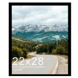 $57 QOTIB Wood 22x28 Picture Frame Black for Wall