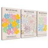 $41 AKWISH Set of 3 Framed Matisse Canvas Wall Art
