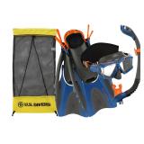 $48 U.S. Divers Sideview II Mask, Fins, and Snorke