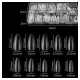 $25 INFELING Almond Nails - 500pcs Clear Pre-Buff
