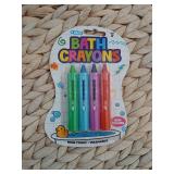 QTY-5 BATH CRAYONS 4 Pack Non-Toxic / Washable