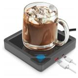 Coffee Mug Warmer with 2 USB Charging Ports: Auto