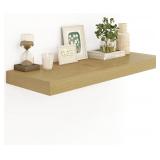 $66 Heimlove Oak Bathroom Shelves Floating Shelves