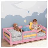 $150 Ocodile Toddler Bed with Rails | Low Montesso