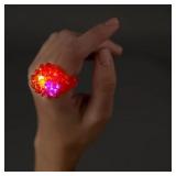 $20 Red LED Flashing Jelly Bumpy Light Up Rings -