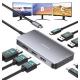$26 UANTIN USB C Docking Station Dual Monitor Adap