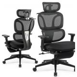 $160 Ergonomic Mesh Office Chair with Footrest,...