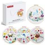 $10 Afcancihe 4 Embroidery Kits, Cross Stitch...