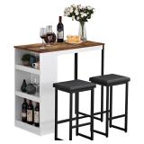 $130 Panana 3 Piece Dining Table Set Kitchen...