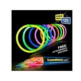 Qty 2 Lumisticks 8' Glowing Bracelets 100pack