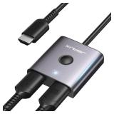 $12 HDMI Switch 4K 60Hz with 1.3FT HDMI Cable ,...