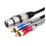 $18 Tisino XLR to RCA Y-Cable, XLR Female to...