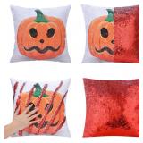 $12 SEEKSEE Halloween Pillow Cover, Pumpkin...
