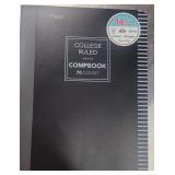 $10 Qty: 3 Mead College Ruled Solid Composition...