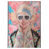 $26 16x24 80s Framed Canvas Art