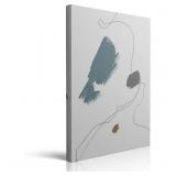 $53 Framed Grey Trendy Minimalist Boho Abstract...