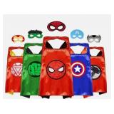 $20 5 Set Superhero Capes Masks for Kids Boys...