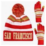 $18 San Francisco 49ers Beanie and Gloves Set