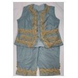 $20 XL Light Green with Gold Embelishments Vest...