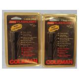 QTY-2 Coleman 1-AAA Flashlight